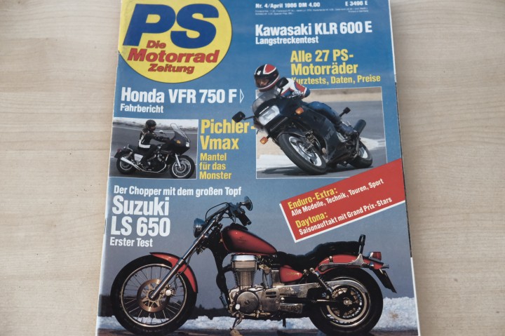 Deckblatt PS Sport Motorrad (04/1986)